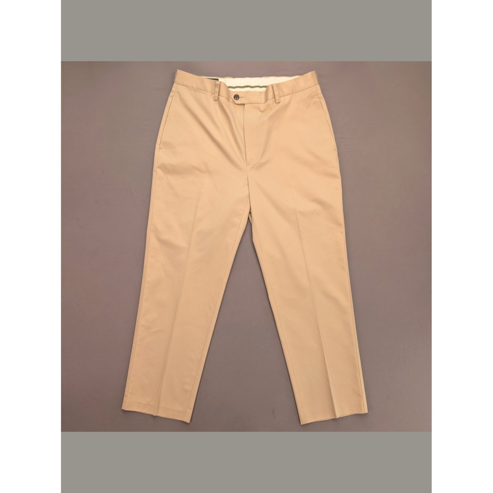 Orvis Signature Khaki Pants 35x30 Flat Front Cotton Classic Fit